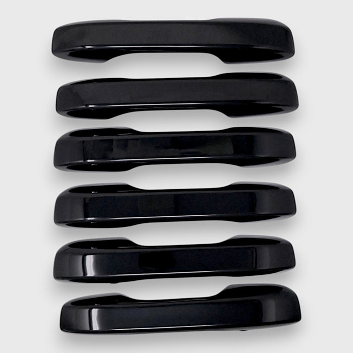 DH6336BLK 22-25 Honda Civic, 23-25 Honda HR-V/CR-V, 24-25 Honda Accord Works over Keyless Sensors 6 PCS Gloss Black Snap-on W/Tape Patented Door Handle Cover