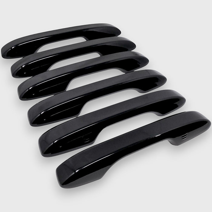 DH6336BLK 22-25 Honda Civic, 23-25 Honda HR-V/CR-V, 24-25 Honda Accord Works over Keyless Sensors 6 PCS Gloss Black Snap-on W/Tape Patented Door Handle Cover