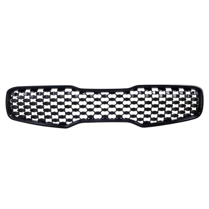 ABS6418BLK 16-19 Kia Sportage LX 1 PC OEM Look Gloss Black Tape-on Patented Grille Overlay