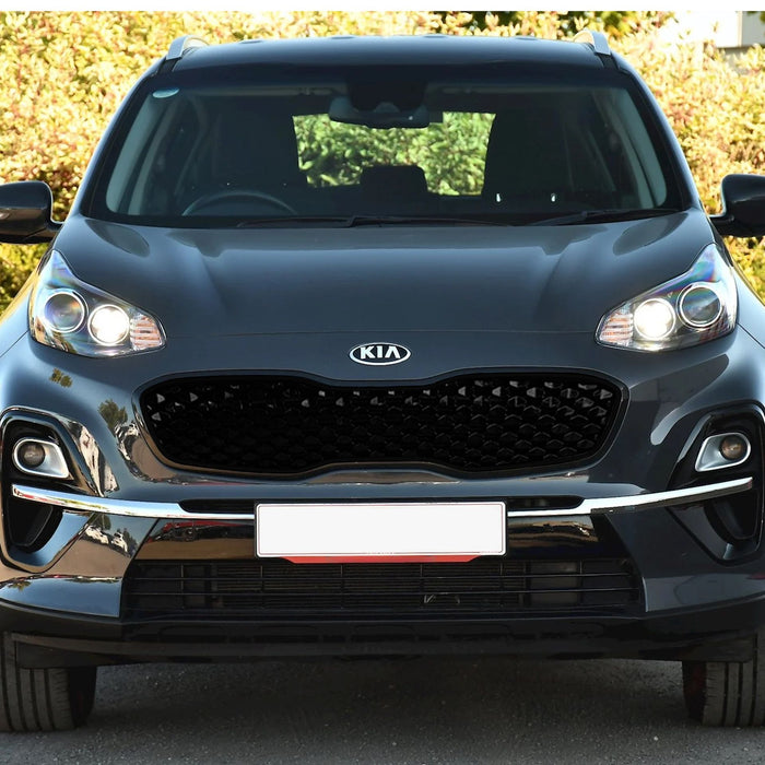 Chrome Delete Black Grille Overlay 2016-2019 Kia Sportage LX