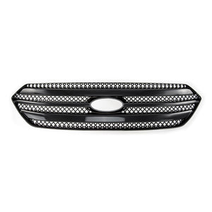 ABS6425BLK 13-19 Ford Taurus SE/SEL/Limited 1 PC Gloss Black Tape-on Patented Grille Overlay