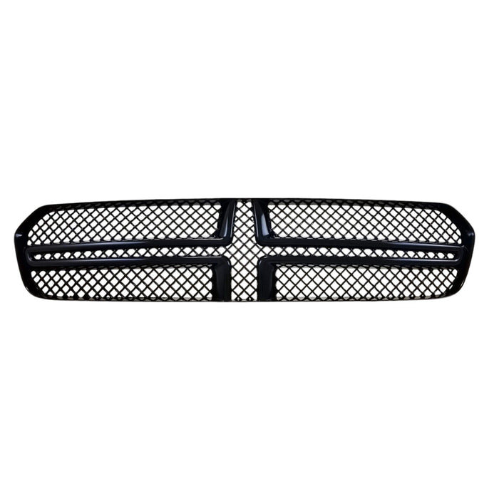 ABS6435BLK 14-20 Dodge Durango SXT/SXT Plus/LIMITED/CITADEL 1 PC Gloss Black Tape-on Patented Grille Overlay