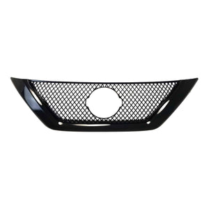 ABS6436BLK 16-18 Nissan Altima S/SR/SV/SL 1 PC Mesh Gloss Black Tape-on Patented Grille Overlay