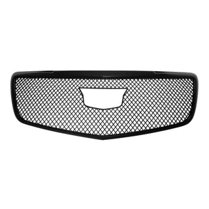 ABS6464BLK 15-19 Cadillac ATS 1 PC Gloss Black Tape-on Patented Grille Overlay