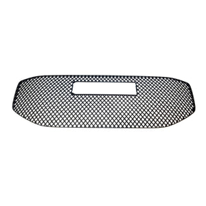 ABS6465BLK 17-19 GMC Acadia SLT 1 PC Mesh Gloss Black Tape-on Patented Grille Overlay