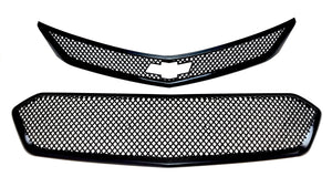 ABS6470BLK 16-18 Chevrolet Cruze LATE MODEL 2016 2 PCS Gloss Black Tape-on Patented Grille Overlay