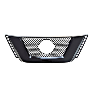 ABS6479BLK 2017 Nissan Rogue EARLY MODEL 17 1 PC Gloss Black Tape-on Patented Grille Overlay