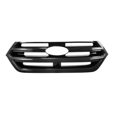 ABS6481BLK 15-18 Ford Edge Does not fit grille with Camera 1 PC Gloss Black Tape-on Patented Grille Overlay