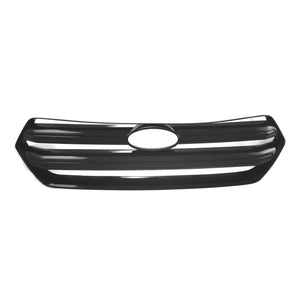 ABS6484BLK 17-19 Ford Escape 1 PC Gloss Black Tape-on Patented Grille Overlay