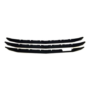ABS6487BLK 16-18 Chevrolet Silverado 1500 LTZ 3 PCS Gloss Black Tape-on Patented Grille Overlay