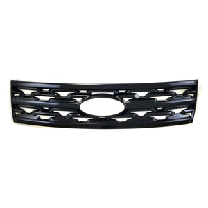 ABS6489BLK 18-19 Ford Explorer Base/XLT/Limited 1 PC Gloss Black Tape-on Patented Grille Overlay