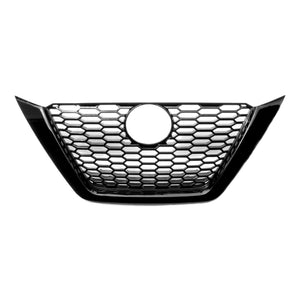 ABS6497BLK 19-22 Nissan Altima Does not fit grille with Camera 1 PC Gloss Black Snap-on W/Tape Patented Grille Overlay