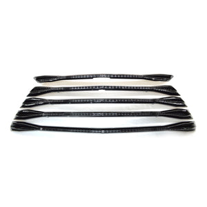 ABS6499BLK 19-22 Chevrolet Blazer 5 PCS Gloss Black Tape-on Patented Grille Overlay