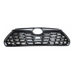 ABS6518BLK 20-24 Toyota Highlander Does not fit XSE Fits grille W/ or W/O Camera 1 PC Gloss Black Snap-on W/Tape Patented Grille Overlay