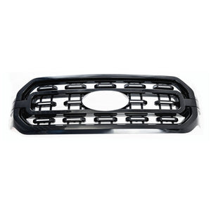ABS6521BLK 21-23 Ford F-150 XLT/XL Fits grille W/ or W/O Camera 1 PC Gloss Black Snap-on W/Tape Patented Grille Overlay