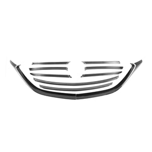 ABS6811BLK 16-23 Mazda CX-9 10 PCS Gloss Black Tape-on Patented Grille Overlay