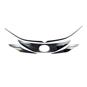 ABS6819BLK 22-24 Toyota Sienna 4 PCS Gloss Black Tape-on Patented Grille Overlay