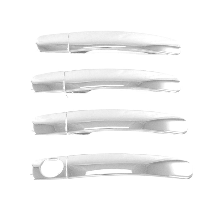 DH156 07-16 GMC Acadia, 11-17 GMC Terrain, 08-12 Chevrolet Malibu, 09-17 Chevrolet Traverse, 10-17 Chevrolet Equinox No Smart Key 8 PCS Chrome Tape-on Patented Door Handle Cover