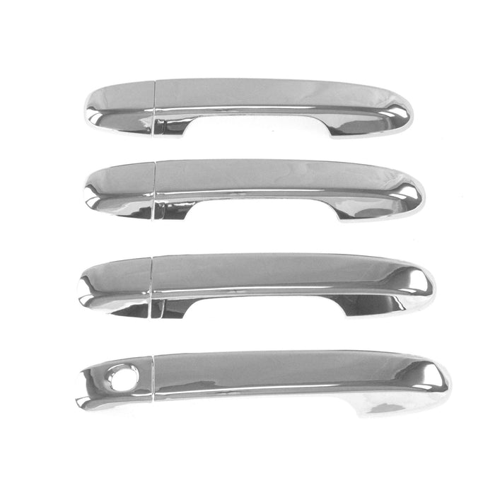 DH196 12-17 Toyota Camry, 17-21 Subaru Crosstrek, 2019 Subaru Ascent, 19-21 Subaru Impreza/Forester Works over Keyless Sensors 8 PCS Chrome Tape-on Patented Door Handle Cover