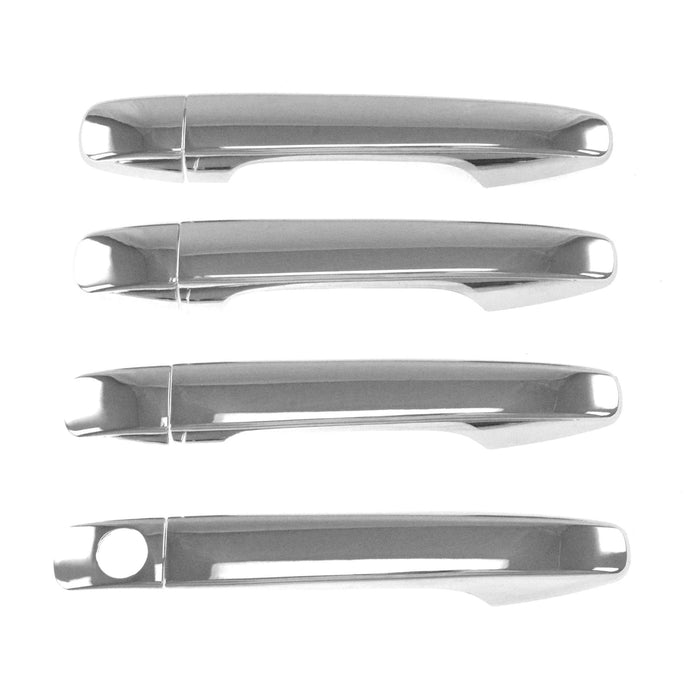 DH202 10-15 Toyota Prius, 11-21 Toyota Sienna, 09-16 Toyota Venza, 16-18 Subaru Forester/WRX/Impreza, 16-24 Subaru Legacy, 17-24 Subaru Outback Works over Keyless Sensors 8 PCS Chrome Tape-on Patented Door Handle Cover