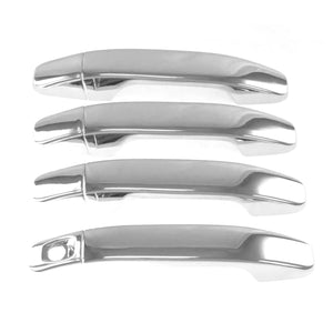 DH243 15-22 Chevrolet Colorado, 15-22 GMC Canyon No Smart Key 8 PCS Chrome Snap-on W/Tape Patented Door Handle Cover