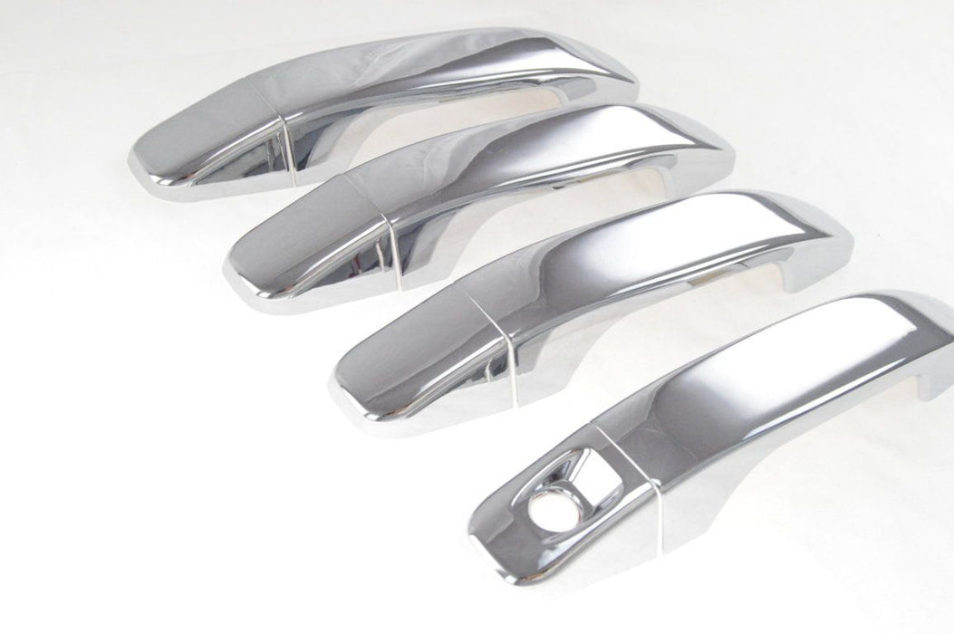 DH243 15-22 Chevrolet Colorado, 15-22 GMC Canyon No Smart Key 8 PCS Chrome Snap-on W/Tape Patented Door Handle Cover