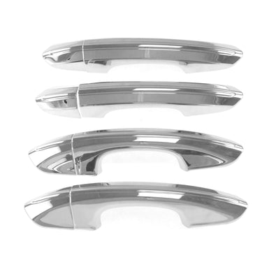 DH254 13-20 Ford Fusion, 15-24 Ford Edge Works over Keyless Sensors 8 PCS Chrome Snap-on W/Tape Patented Door Handle Cover