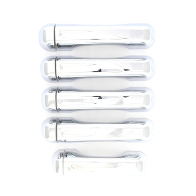 DH286 18-24 Jeep Wrangler, 20-24 Jeep Gladiator No Smart Key 10 PCS Chrome Snap-on W/Tape Patented Door Handle Cover