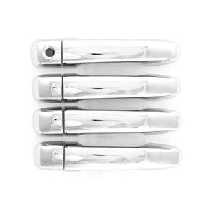 DH312 10-24 Toyota 4Runner Does not fit Limited Works over Keyless Sensors 8 PCS Chrome Snap-on W/Tape Patented Door Handle Cover