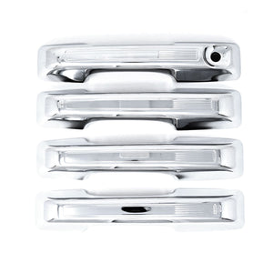 DH325 21-24 Ford Bronco Sport, 22-24 Ford Maverick No Smart Key 4 PCS Chrome Snap-on W/Tape Patented Door Handle Cover