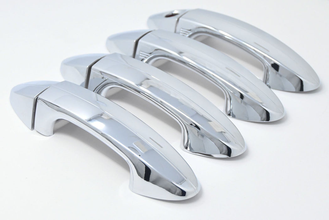 DH327 18-22 Ford EcoSport Works over Keyless Sensors 8 PCS Chrome Snap-on W/Tape Patented Door Handle Cover