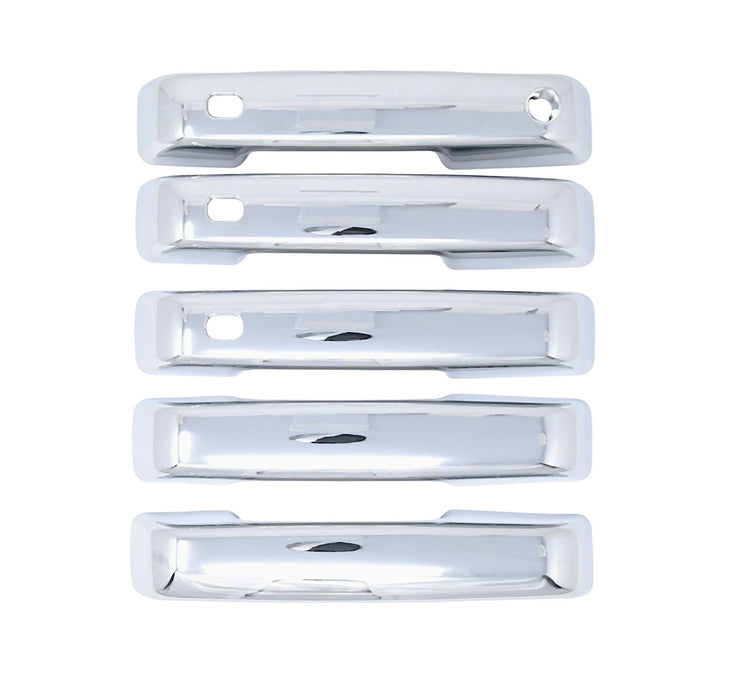 DH329 21-24 Ford Bronco W/ Smart Key 5 PCS Chrome Snap-on W/Tape Patented Door Handle Cover