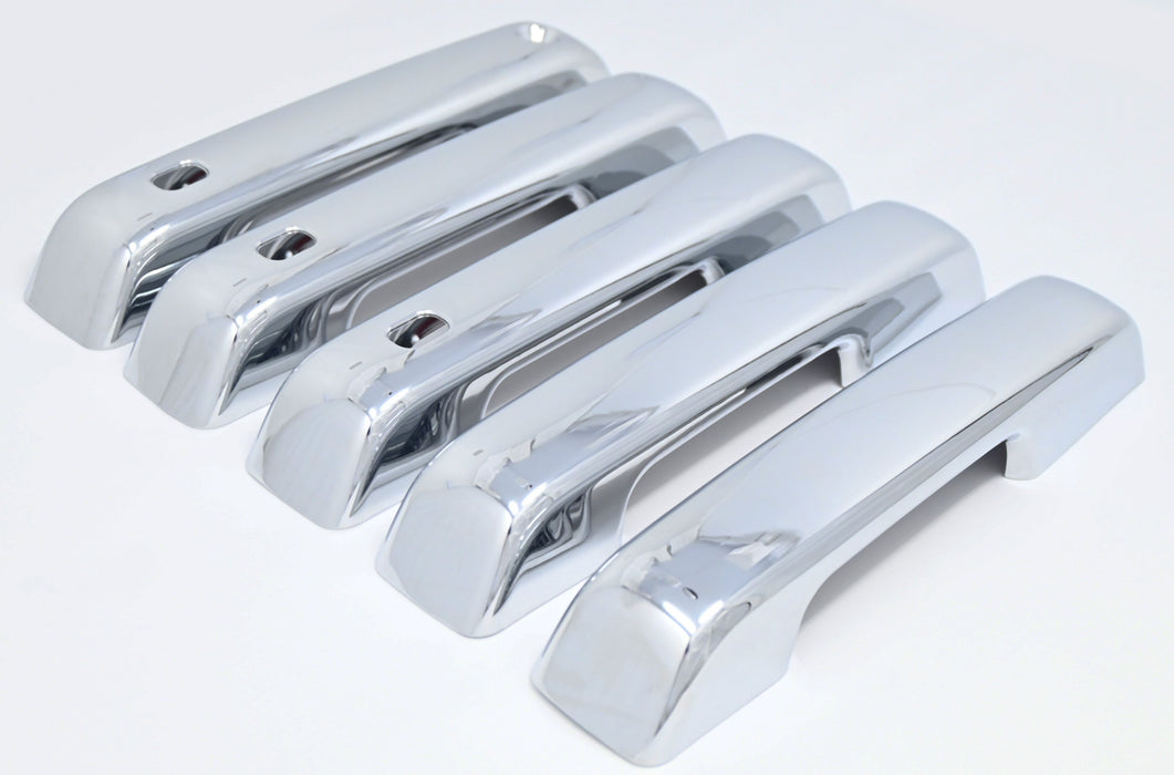 DH329 21-24 Ford Bronco W/ Smart Key 5 PCS Chrome Snap-on W/Tape Patented Door Handle Cover