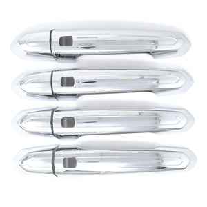 DH334 15-19 Cadillac ATS/CTS, 16-20 Cadillac CT6, 17-24 Cadillac XT5, 19-24 Cadillac XT4, 20-24 Cadillac XT6/CT4 All doors W/Smart key 8 PCS Chrome Snap-on W/Tape Patented Door Handle Cover