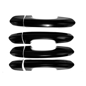 DH6254BLK 13-20 Ford Fusion, 15-24 Ford Edge Works over Keyless Sensors 8 PCS Gloss Black Snap-on W/Tape Patented Door Handle Cover