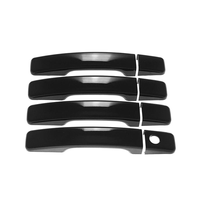 DH6274BLK 14-19 Kia Soul No Smart Key 8 PCS Gloss Black Snap-on W/Tape Patented Door Handle Cover