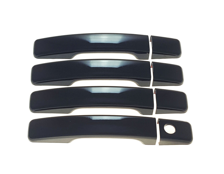 DH6274BLK 14-19 Kia Soul No Smart Key 8 PCS Gloss Black Snap-on W/Tape Patented Door Handle Cover