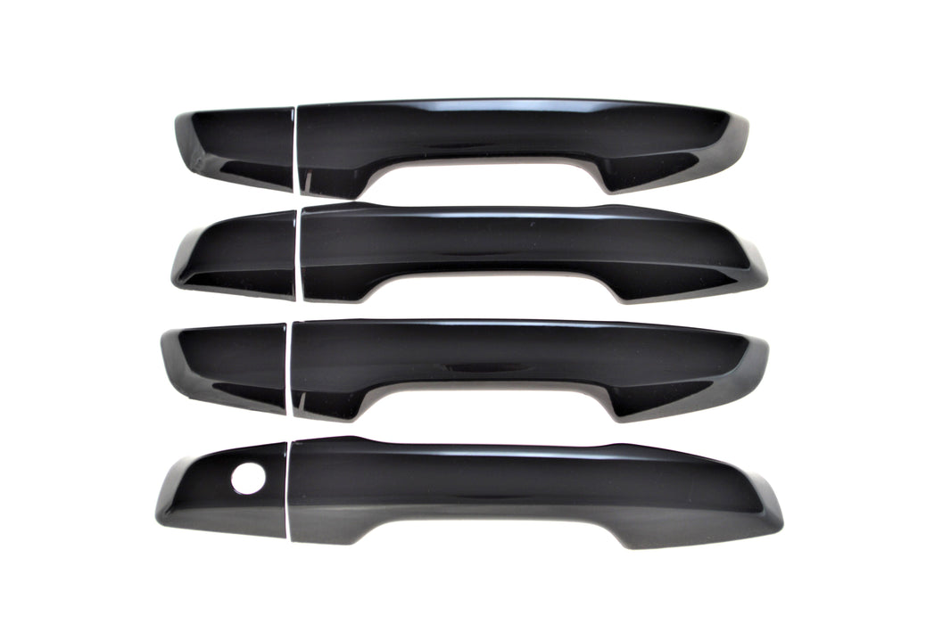 DH6276BLK 17-22 Honda CR-V No Smart Key 8 PCS Gloss Black Snap-on W/Tape Patented Door Handle Cover