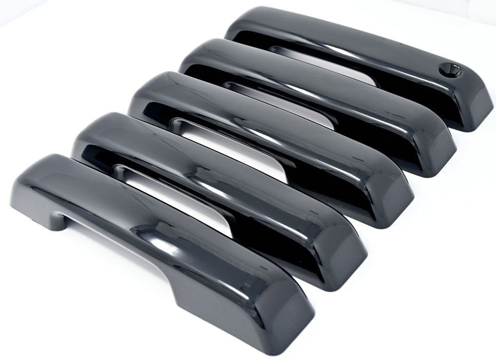 DH6323BLK 21-24 Ford Bronco No Smart Key 5 PCS Gloss Black Snap-on W/Tape Patented Door Handle Cover