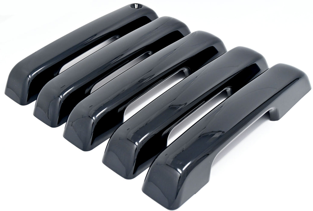 DH6323BLK 21-24 Ford Bronco No Smart Key 5 PCS Gloss Black Snap-on W/Tape Patented Door Handle Cover