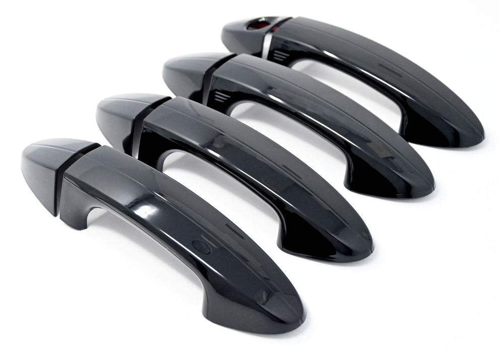 DH6327BLK 18-22 Ford EcoSport Works over Keyless Sensors 8 PCS Gloss Black Snap-on W/Tape Patented Door Handle Cover