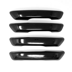 DH6328BLK 21-24 Jeep Grand Cherokee L, 22-24 Jeep Grand Cherokee Works over Keyless Sensors 4 PCS Gloss Black Snap-on W/Tape Patented Door Handle Cover