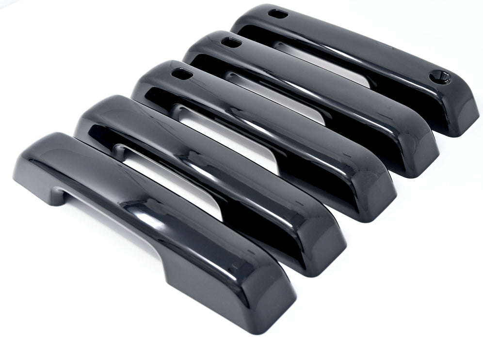 DH6329BLK 21-24 Ford Bronco W/ Smart Key 5 PCS Gloss Black Snap-on W/Tape Patented Door Handle Cover