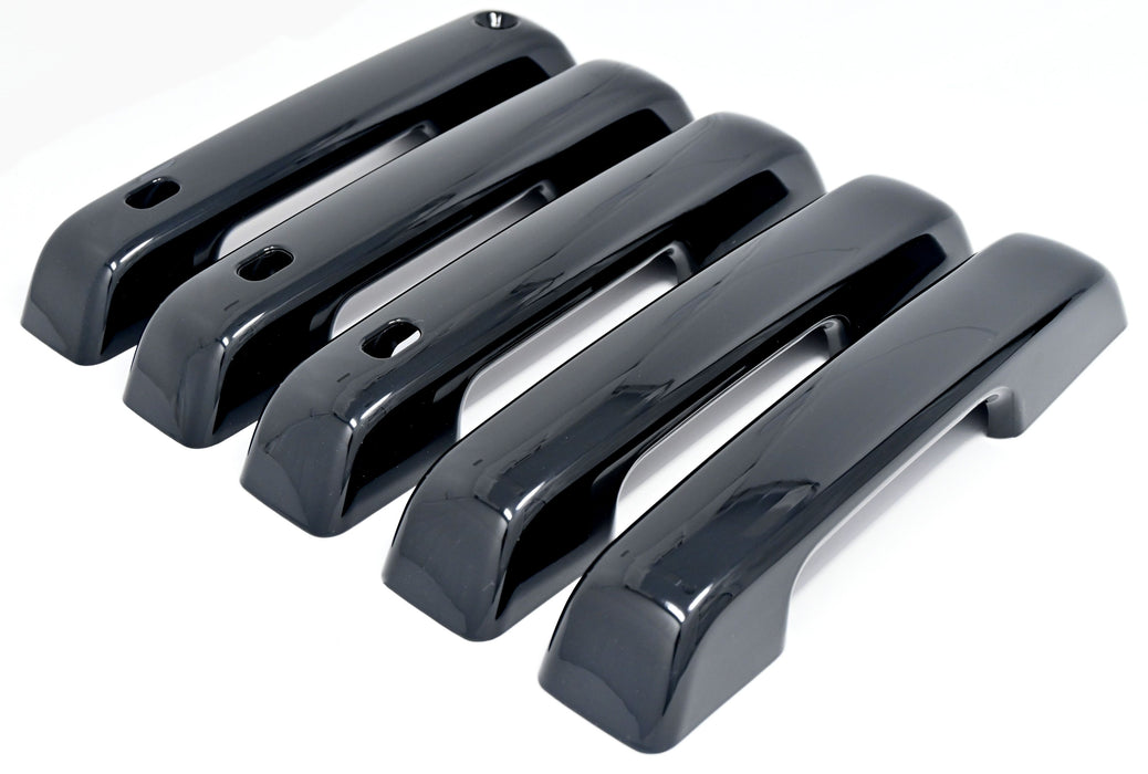 DH6329BLK 21-24 Ford Bronco W/ Smart Key 5 PCS Gloss Black Snap-on W/Tape Patented Door Handle Cover