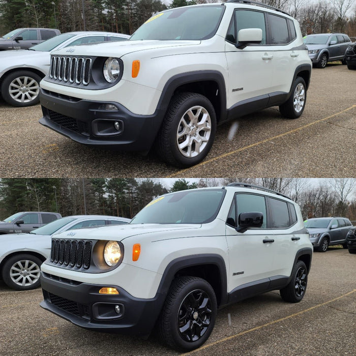 DH6272BLK 15-23 Jeep Renegade W/ or W/O Smart Key 10 PCS Gloss Black Tape-on Patented Door Handle Cover