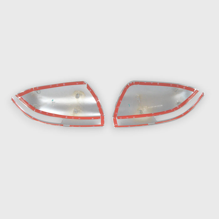 MC255 09-15 Nissan Maxima 2 PCS With Turn Signal Top Chrome Tape-on Mirror Cover