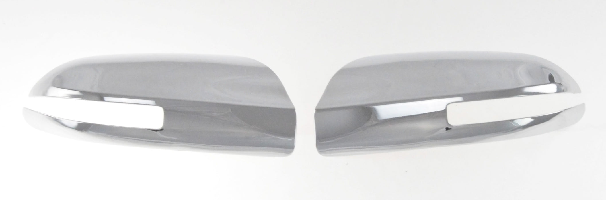 MC255 09-15 Nissan Maxima 2 PCS With Turn Signal Top Chrome Tape-on Mirror Cover