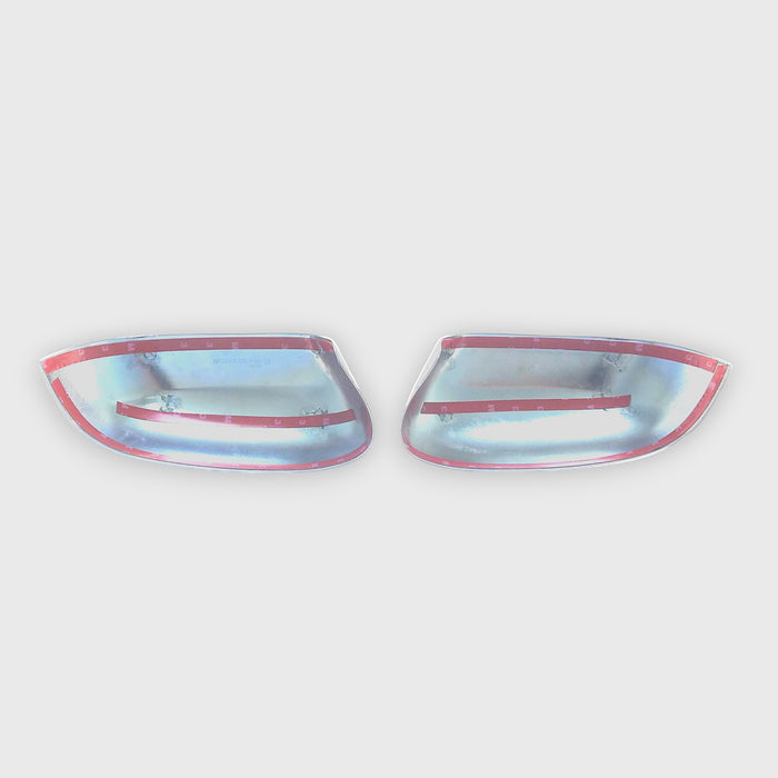 MC283 14-19 Kia Soul 2 PCS No Turn Signal Top Chrome Tape-on Mirror Cover