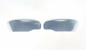 MC285 14-20 Nissan Rogue, 17-22 Nissan Rogue Sport, 22-24 Nissan Frontier 2 PCS No Turn Signal Top Chrome Tape-on Mirror Cover