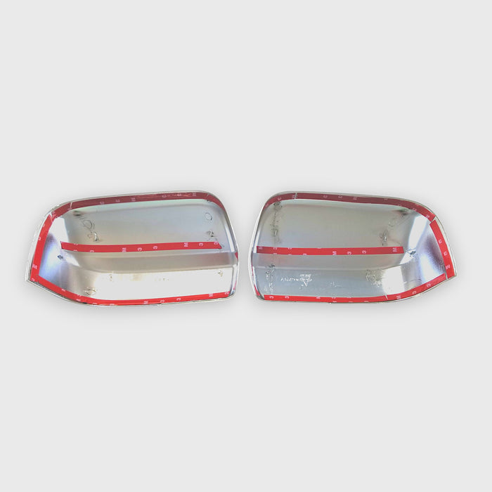 MC297 17-24 Nissan TITAN Non-Tow Style 2 PCS No Turn Signal Full Chrome Tape-on Mirror Cover